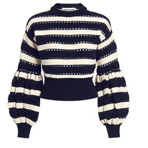 SELF-PORTRAIT Balloon Sleeve Sweater